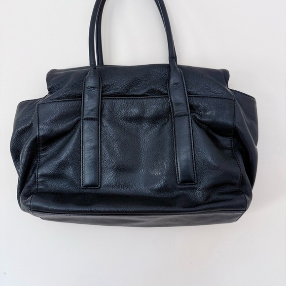 MICHAEL KORS TIPPI BLACK SLATE LEATHER LGE SATCHEL,PURSE,HAND BAG - Picture 6 of 15